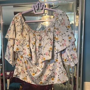 Floral Off-Shoulder Blouse